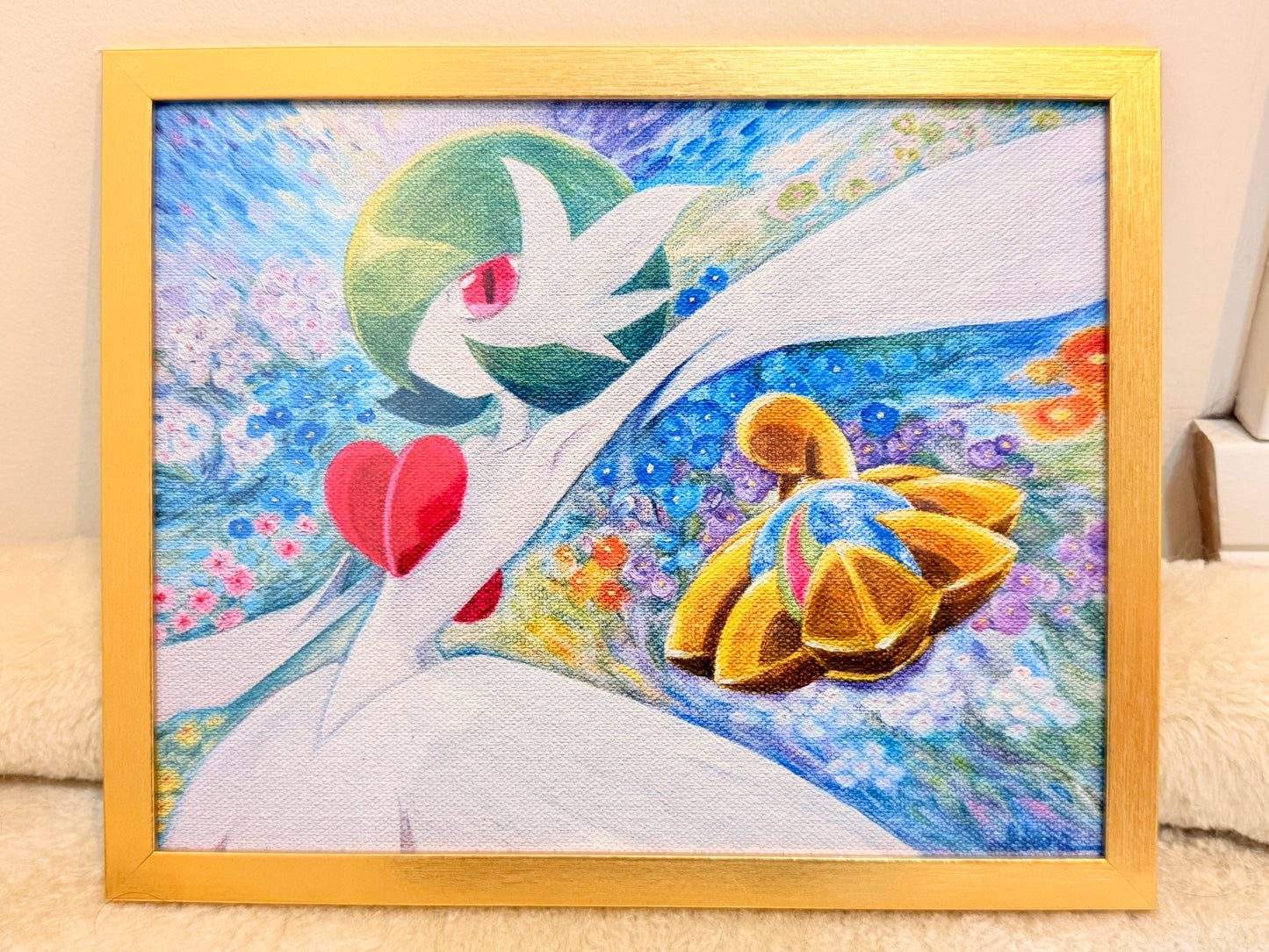 Original Oil Painting of Mega Gardevoir | Pokémon-Inspired Fantasy Art | 10" x 8" Canvas
